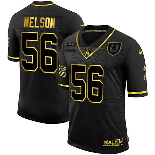 Indianapolis Colts #56 Quenton Nelson Men Nike 2020 Salute To Service Golden Limited NFL black Jerseys->pittsburgh steelers->NFL Jersey